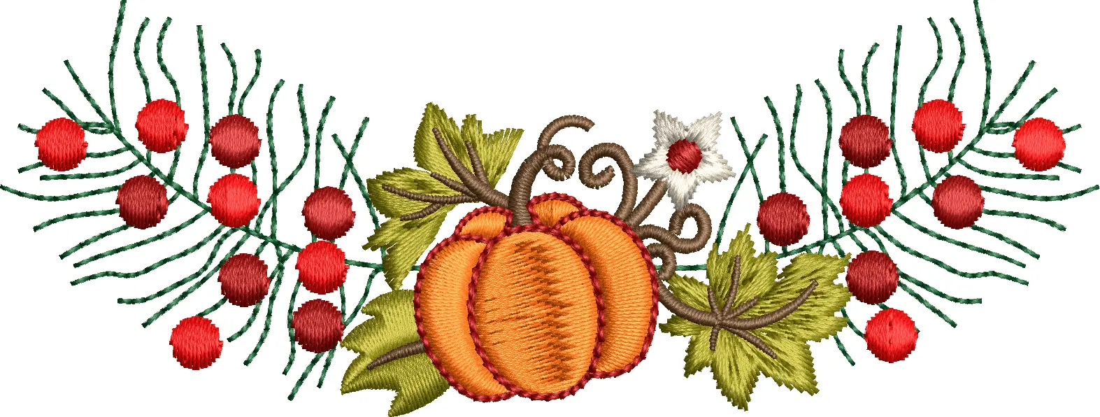 Wreath with 170f pumpkins